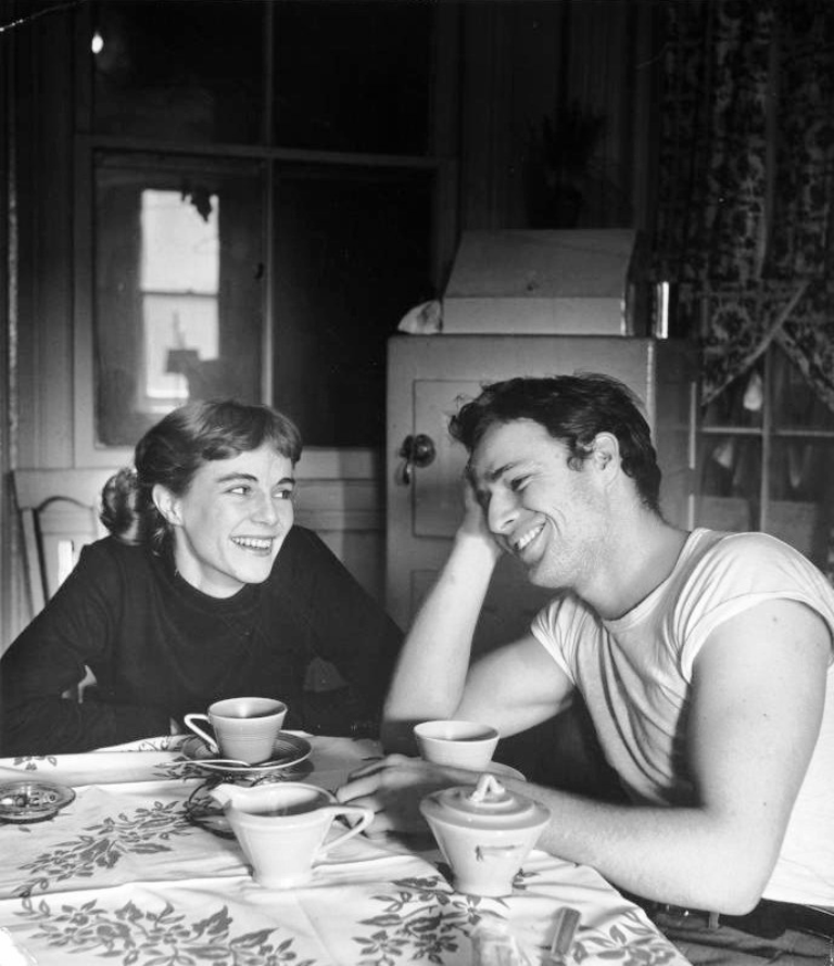 Marlon Brando and his sister Jocelyn, 1948, photo by Lisa Larsen